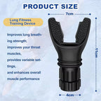 Virella breathing trainer lung flexer for respiratory exercise, adjustable levels to increase lung capacity during deep breaths