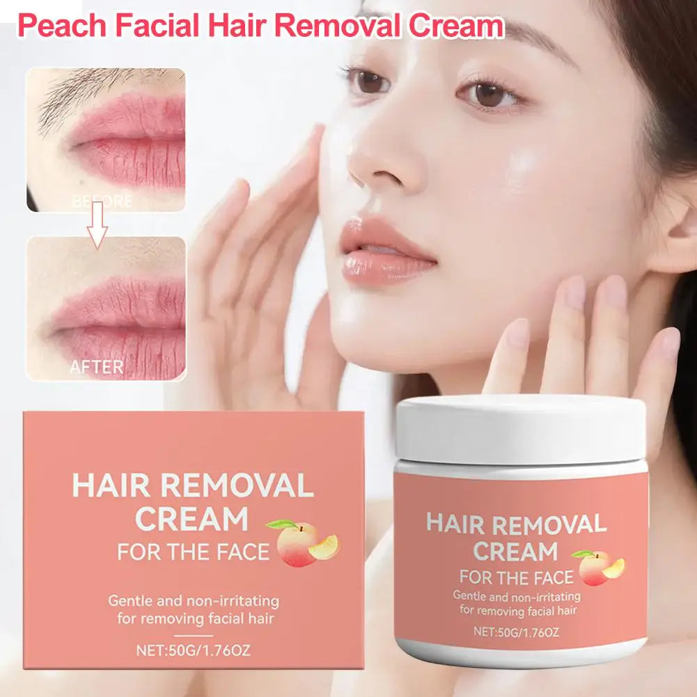 Virella facial hair removal cream with aloe vera for face and lips, quick, gentle, moisturizing, and soothing hair remover.