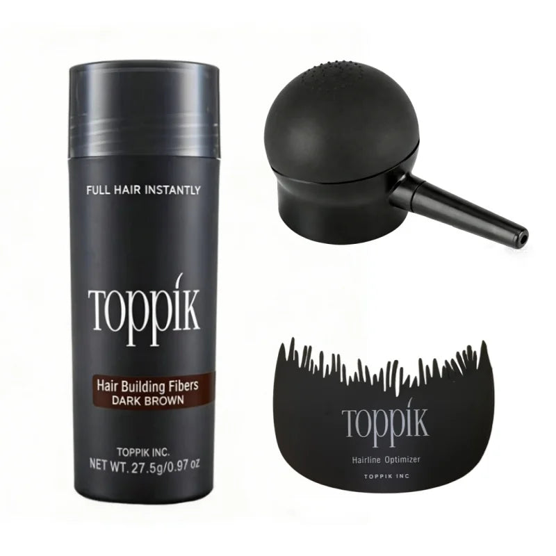 Virella Toppik Hair Building Fibers for men and women, instantly fill in fine or thinning hair for a thicker, fuller look.
