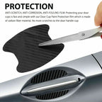 Virella car carbon fiber door handle protector film, anti-scratch sticker accessory for vehicle door handles.