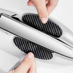 Virella car carbon fiber door handle protector film with anti-scratch stickers for door handles, shown in close-up detail.