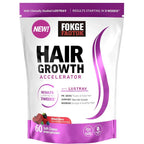 Virella Force Factor Hair Growth Accelerator Soft Chews for women, hair growth vitamins with soft chew tablets in a close-up image