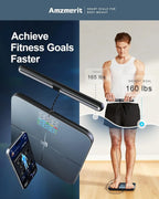 Virella smart body fat scale with 8-electrodes, Bluetooth/WiFi connectivity, rechargeable design for accurate BMI and health tracking
