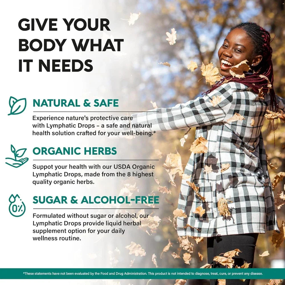 Virella USDA Organic Lymphatic Drainage Supplement with echinacea, elderberry, and dandelion capsules on a white background.