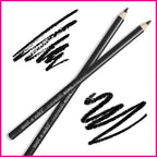 Virella Wet n Wild Color Icon Kohl Eyeliner in Baby's Got Black, black pencil with sharpened tip and product packaging.