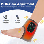 Virella electric foot heat massager with breathable material, hot compress and vibration therapy for feet and ankle relief.