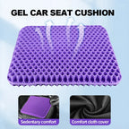 Virella gel seat cushion with breathable honeycomb design, providing pressure relief for back, tailbone, and comfort in chairs.