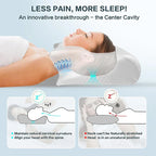 Virella 1pc memory foam cervical pillow with ergonomic contour for neck support and pain relief, ideal orthopedic neck pillow.